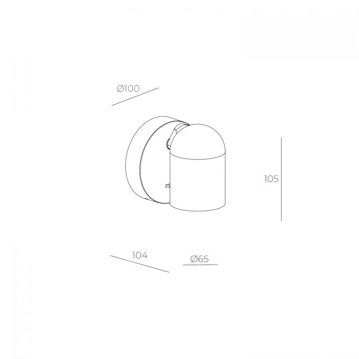 Marlett Reading GU10 USB type C czarny